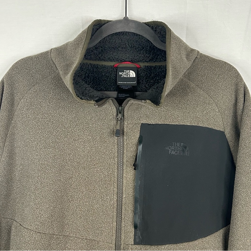 The North Face Deep Pile Fleece Sherpa Lined Jacket Size XL Chimborazo Green Zip